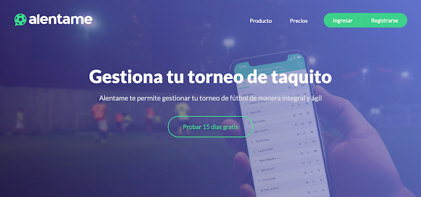 Alentame | Management Platform for Soccer Leagues